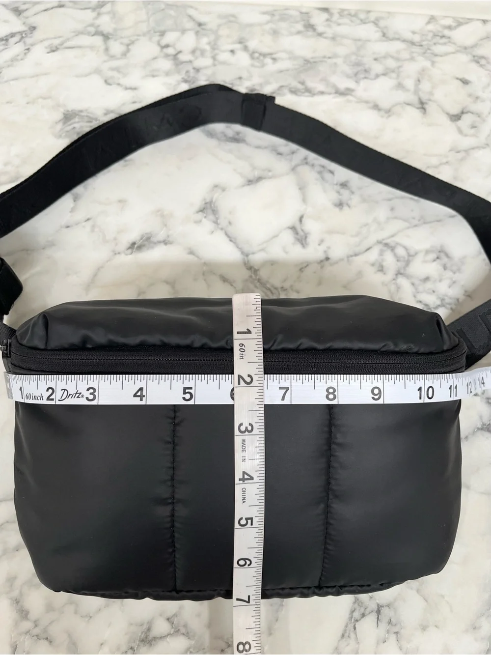Calpak Luka puffer belt bag travel unisex black